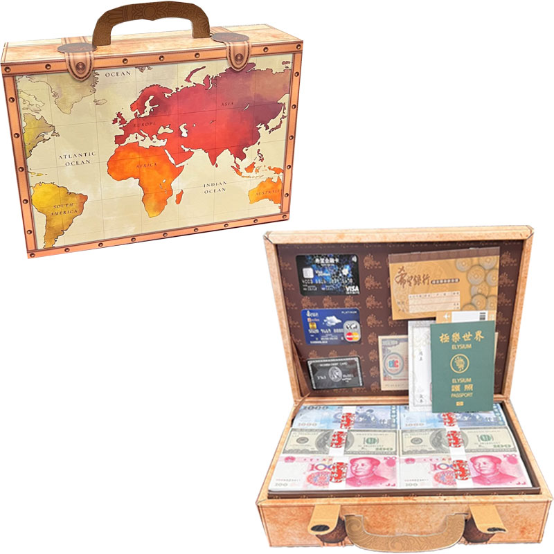 悠遊旅行手提箱-地圖款 紙紮商品